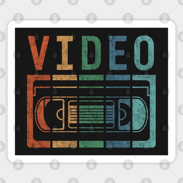 Retro Video VHS Magnet by DavidSpeedDesign